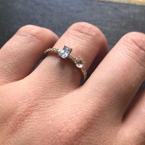 Nadri Cz Gold ring size 6